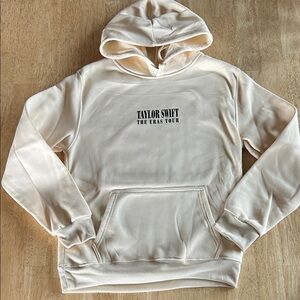 Taylor Swift Cream Crewneck Hoodie - The Eras Tour Logo *see discription